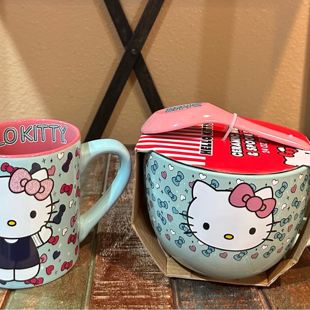 Hello Kitty Mug and Bowl Set